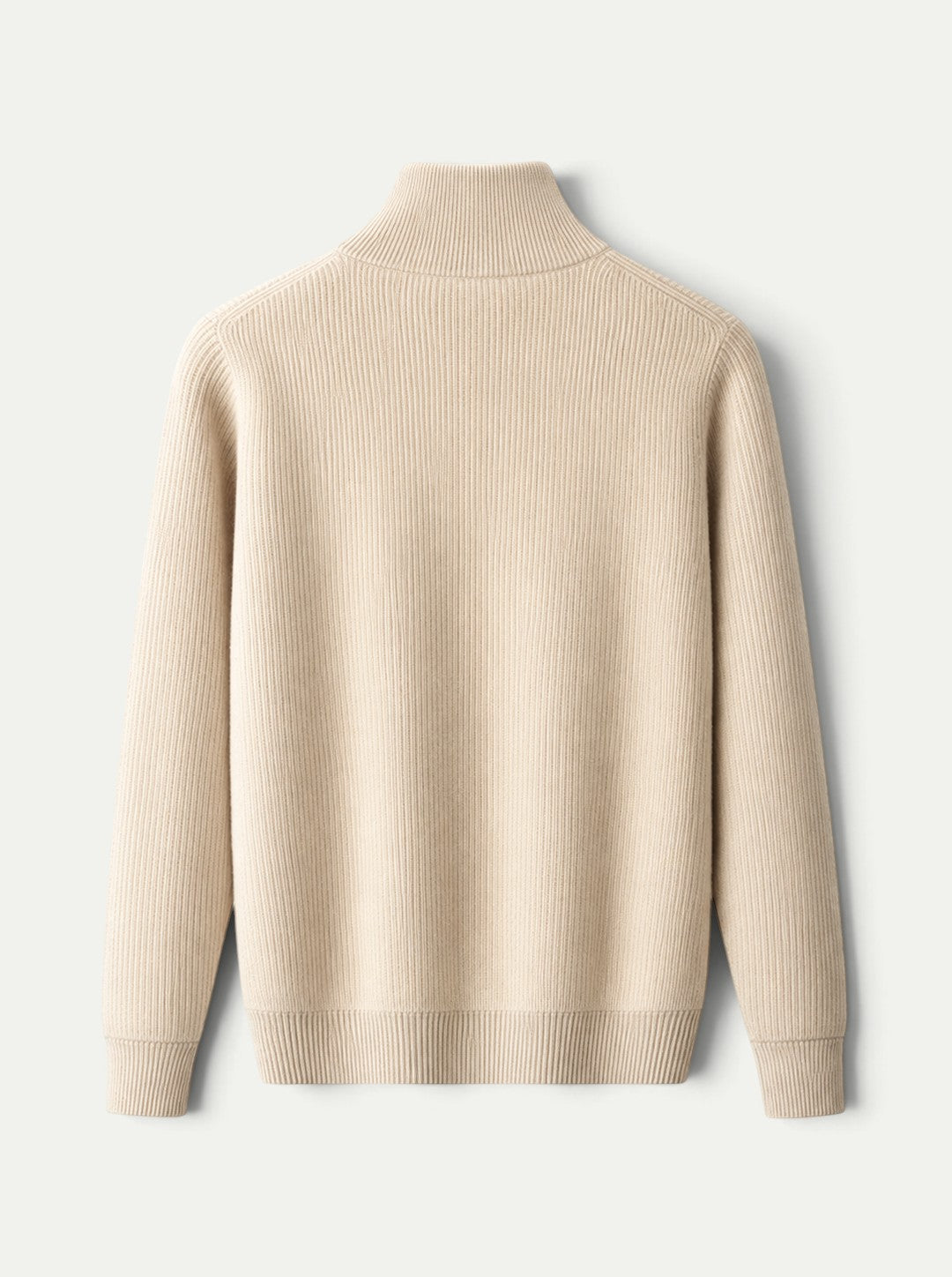 Weston Ribbed Cashmere Zip Cardigan