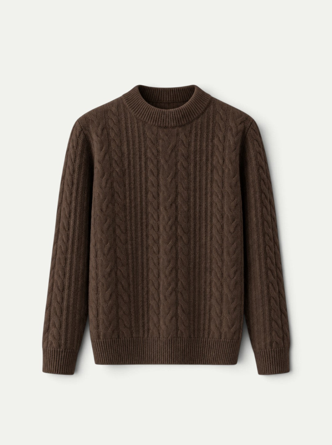Langford Cable Cashmere Crewneck