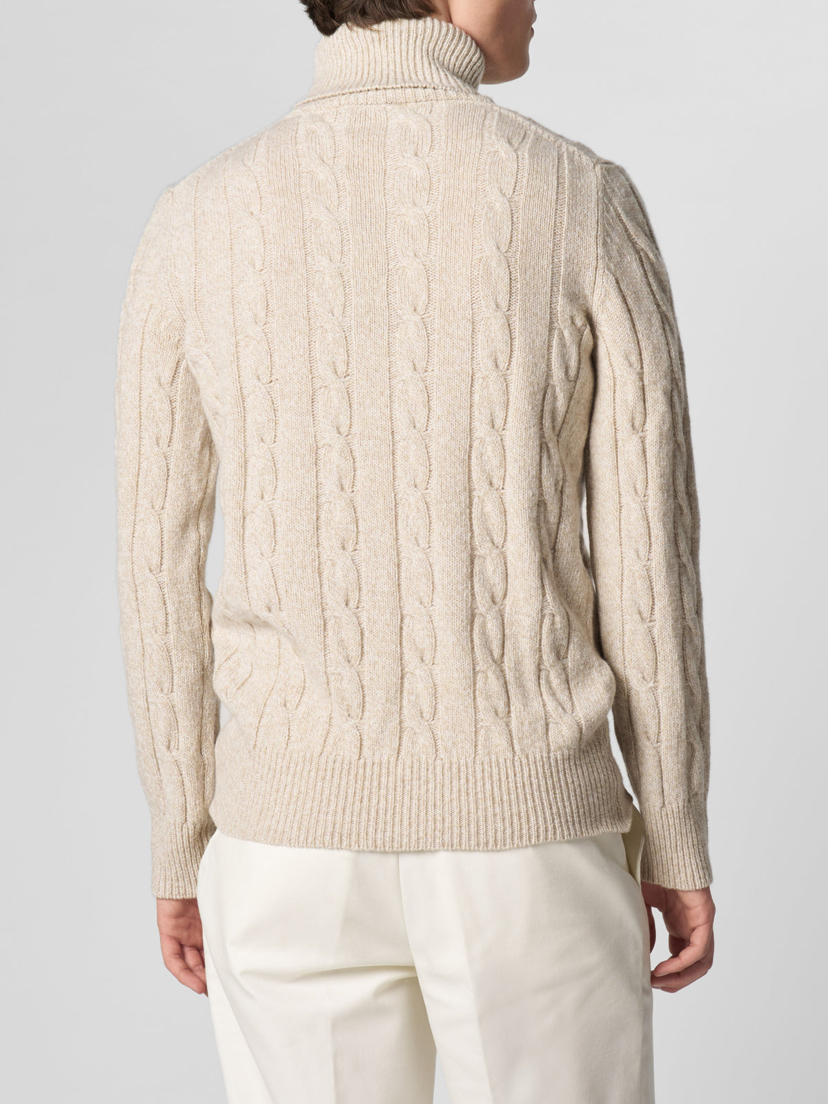 Wellington Cable Cashmere Turtleneck