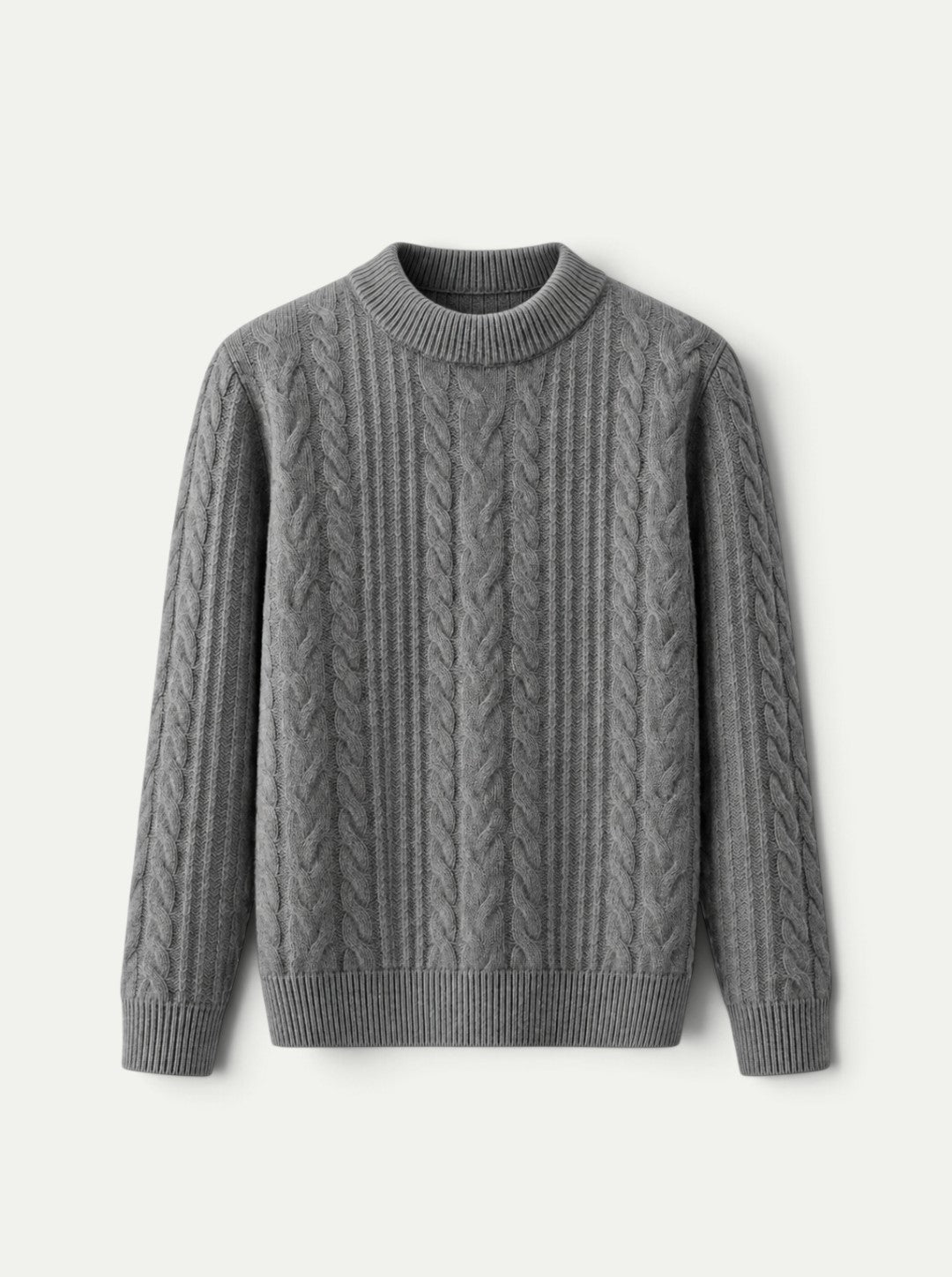 Langford Cable Cashmere Crewneck