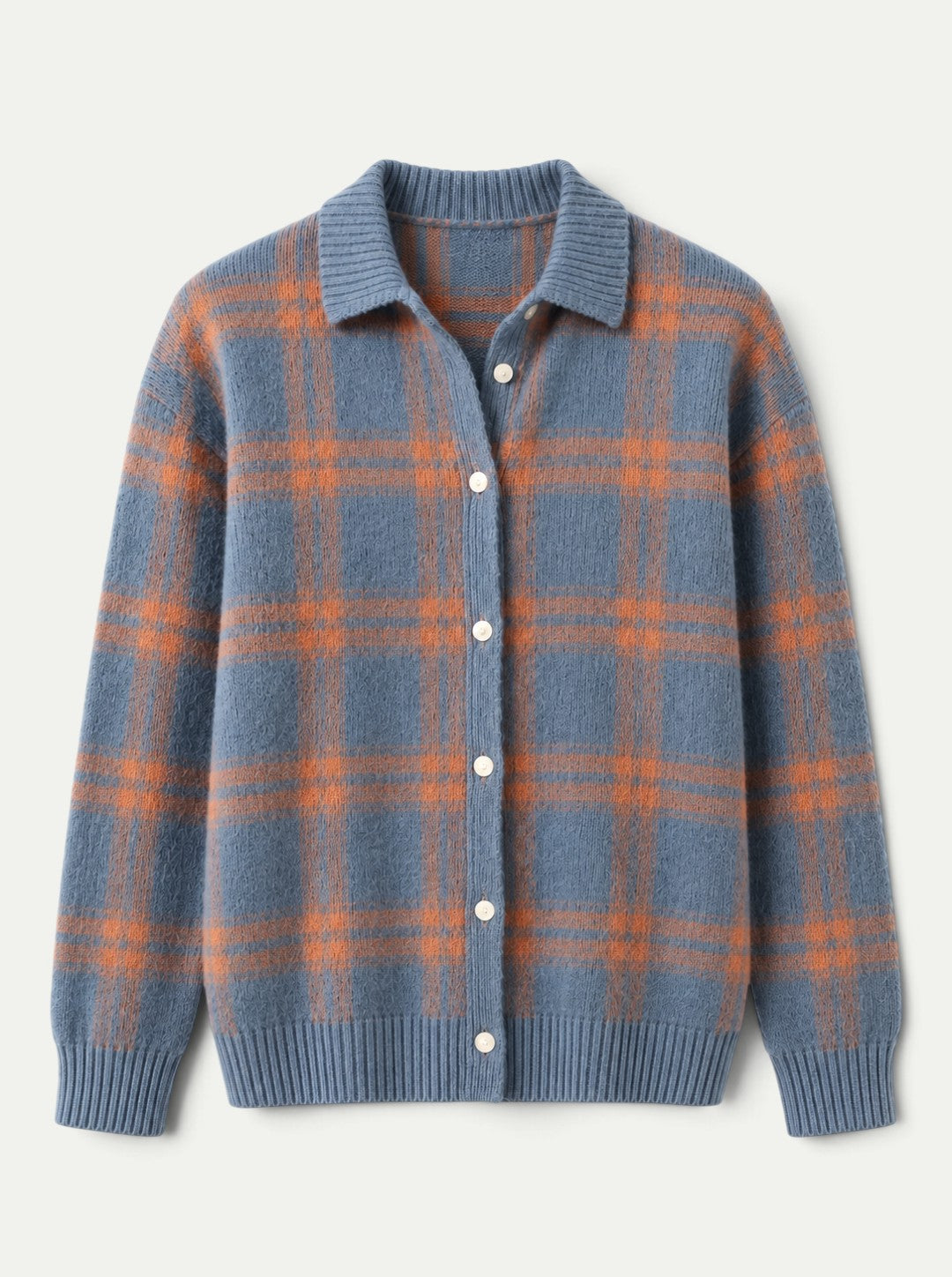 Harper Plaid Cashmere Cardigan