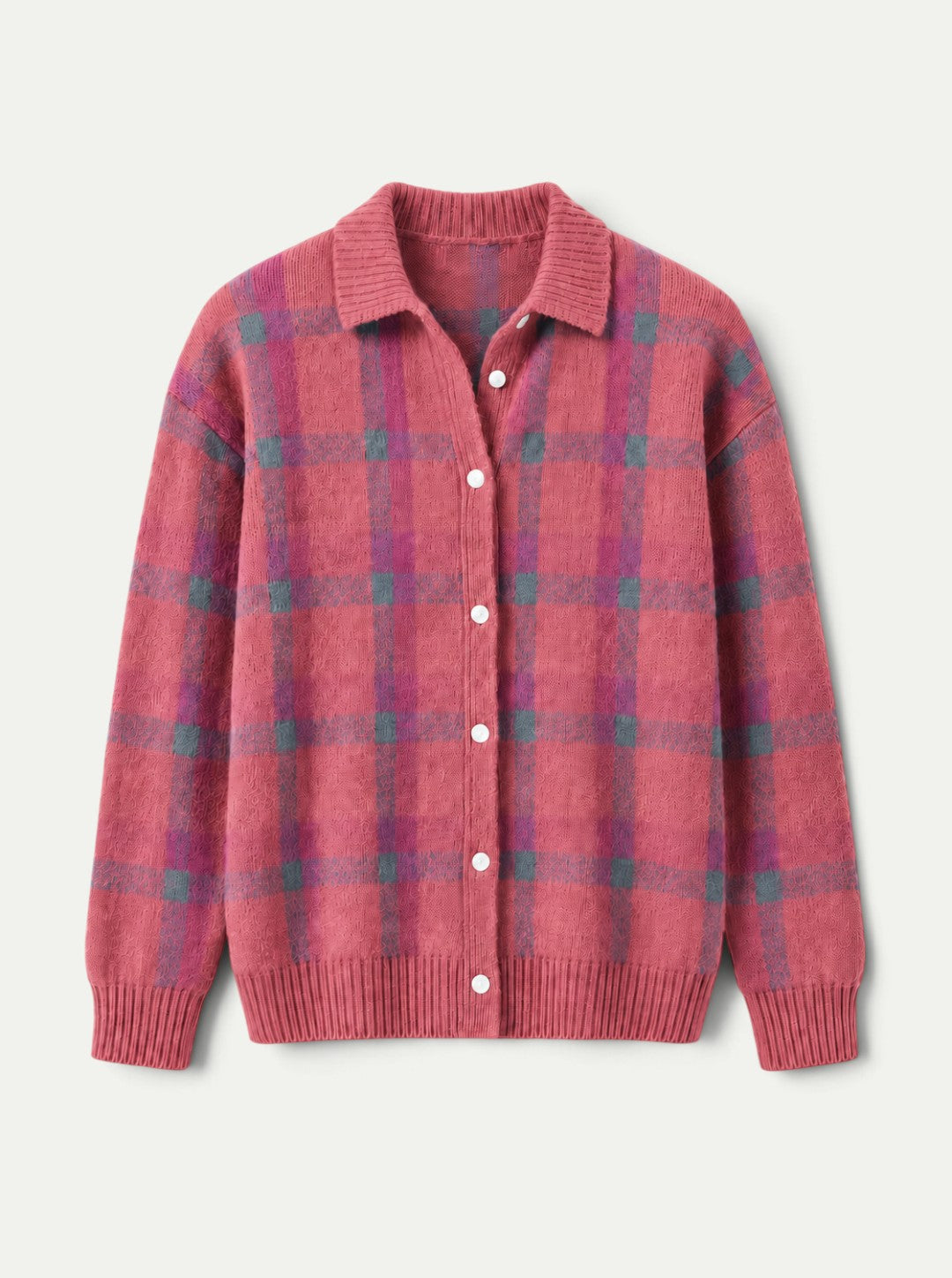 Harper Plaid Cashmere Cardigan