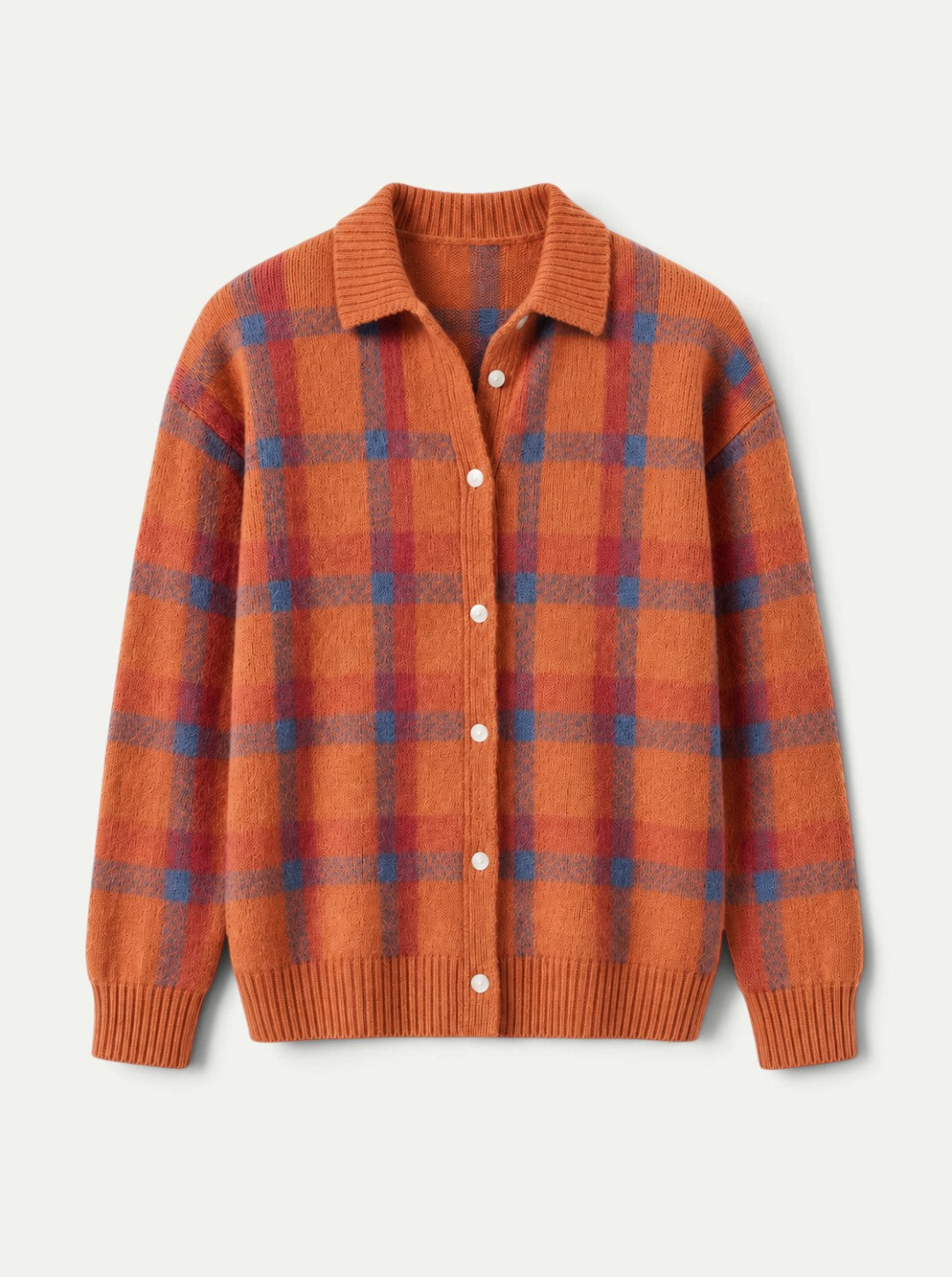 Harper Plaid Cashmere Cardigan