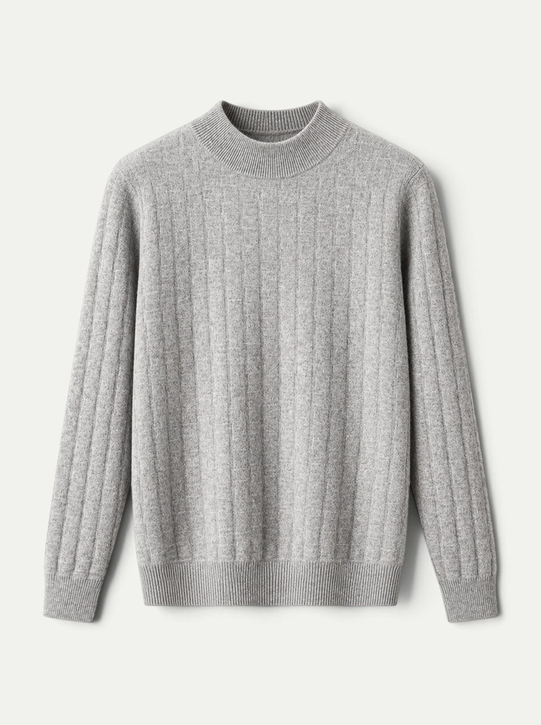Mason Ribbed Cashmere Mock Neck