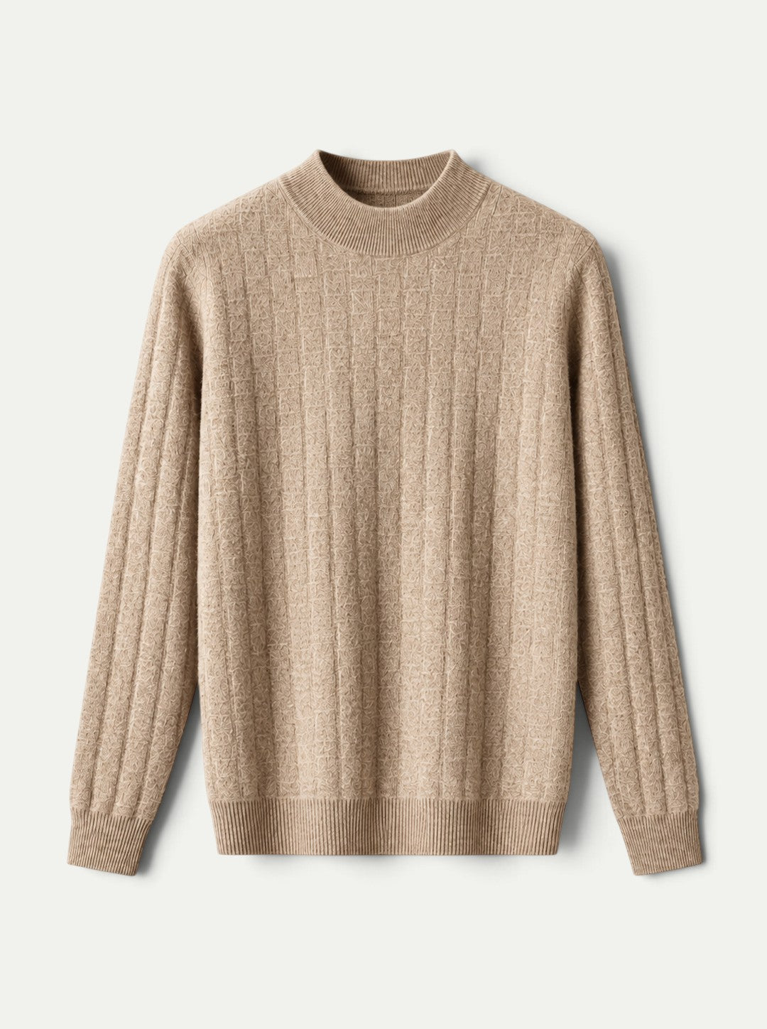 Mason Ribbed Cashmere Mock Neck