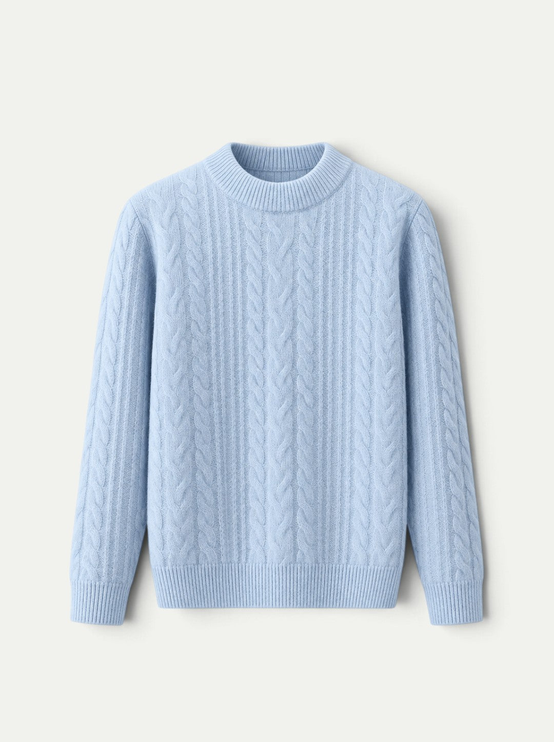 Langford Cable Cashmere Crewneck