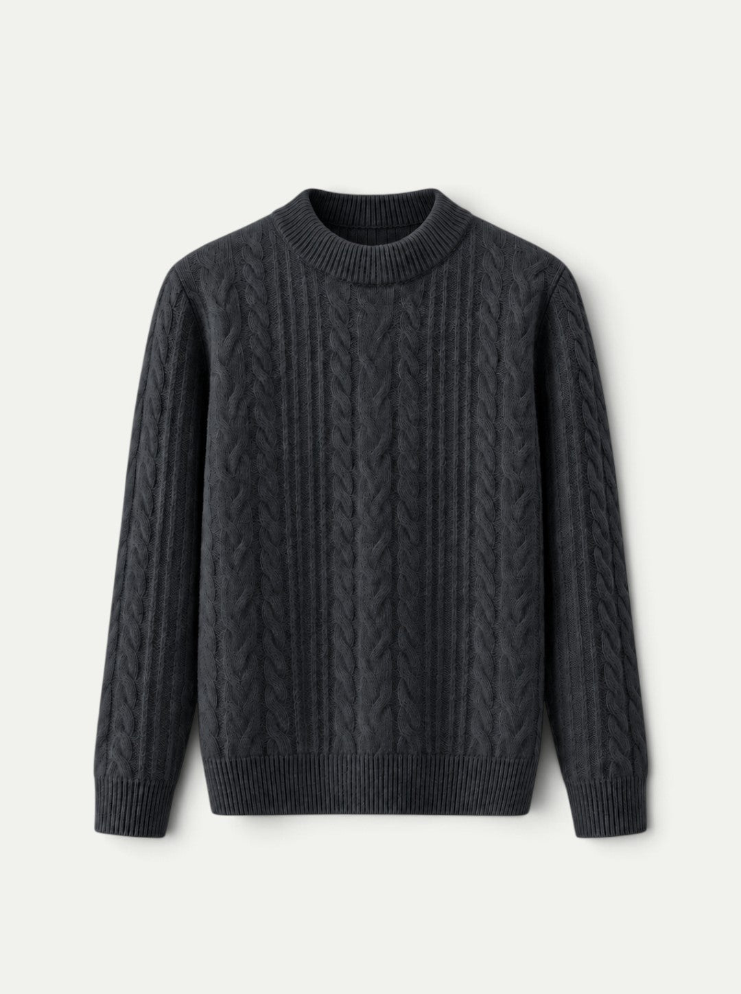 Langford Cable Cashmere Crewneck