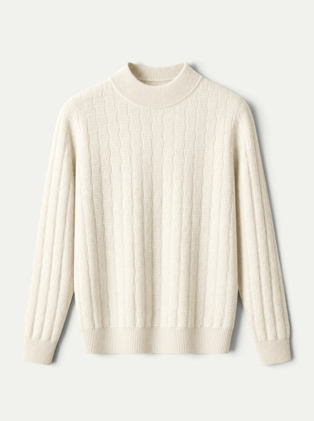 Mason Ribbed Cashmere Mock Neck