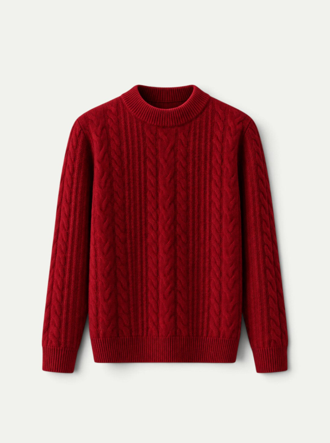 Langford Cable Cashmere Crewneck