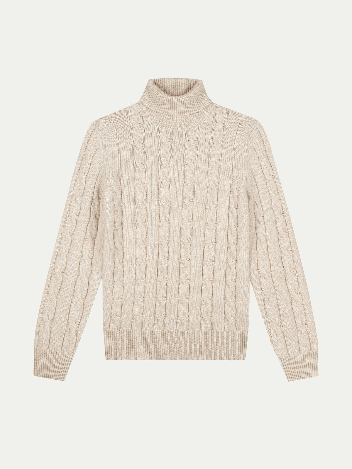 Wellington Cable Cashmere Turtleneck