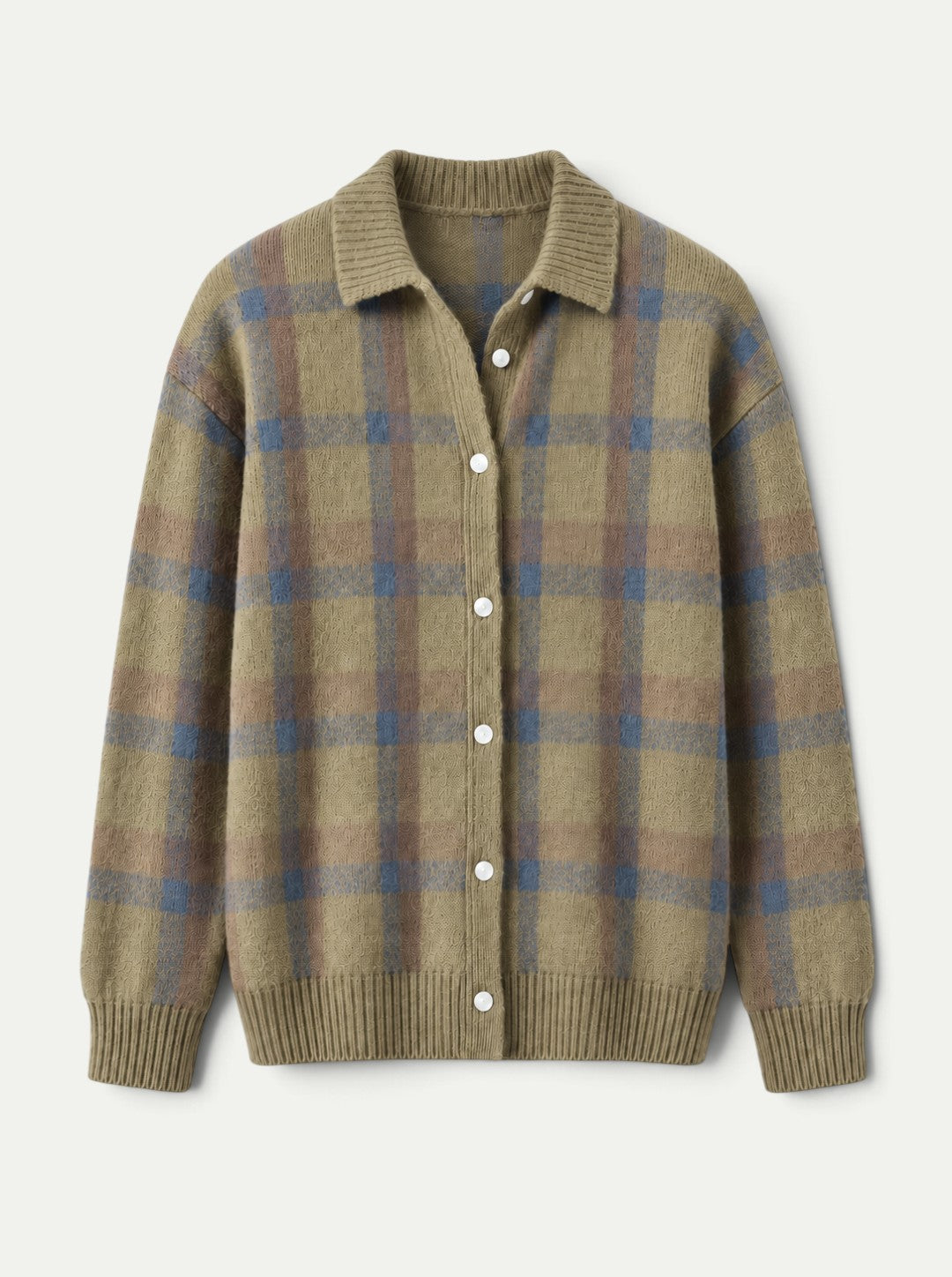 Harper Plaid Cashmere Cardigan